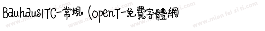BauhausITC-常规 (OpenT字体转换
